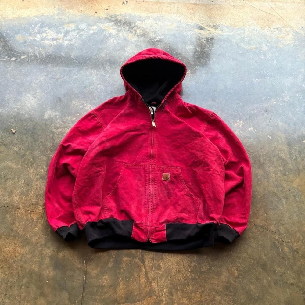 Rare Vintage Red Carhartt Active Work Jacket‎